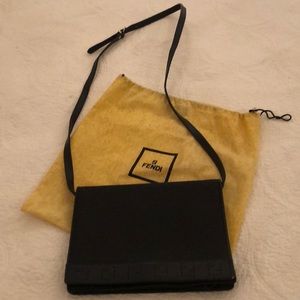 FENDI clutch/ crossbody w/ removable strap